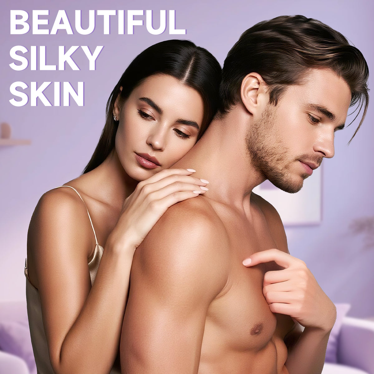 Couple with smooth, hair-free skin