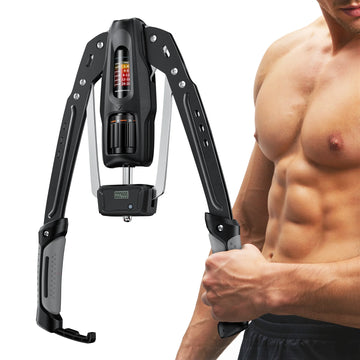 HimVolt Hydraulic Arm Trainer With Counting 22-440lb Adjustable Hydraulic Cylinder Power Forearm Strengthener Arm Twister Workout Equipment Home Chest Expander Shoulder Muscle Training Fitness Equipment