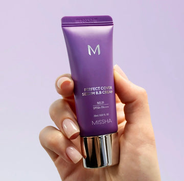 [Cardi B's PICK] M Perfect Cover Serum BB Cream (35ml) - Bifida Ferment Lysate Serum-Infused BB Cream for Anti-Aging Skin Rejuvenation, Skin Tint, Tinted Moisturizer, Skin Care Foundation Makeup,Superfood Complex,Glass Skin CardiBB OGBB PurpleBB