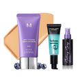 BB Cream + Gel Face Primer + Setting Spray, Warm Beige